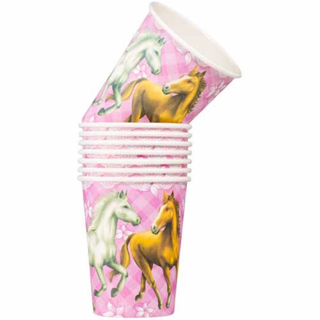 Feest bekers met paarden