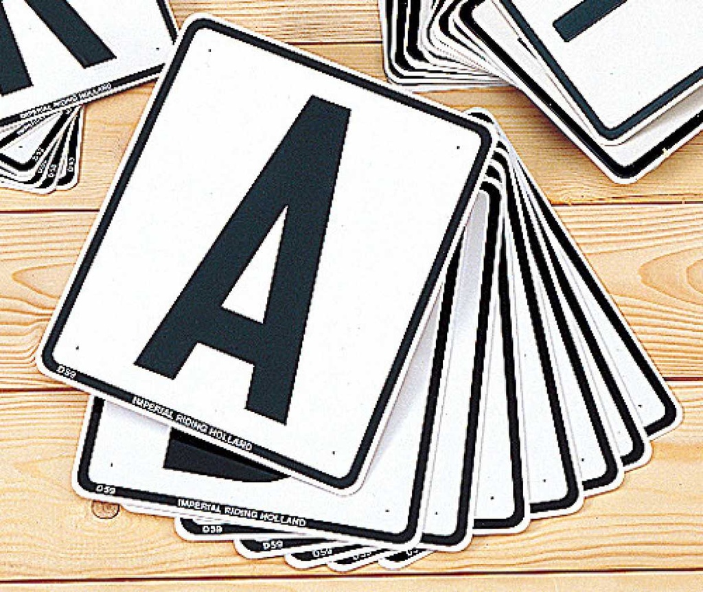 Dressage letters large 8 letters, 20 x 25cm