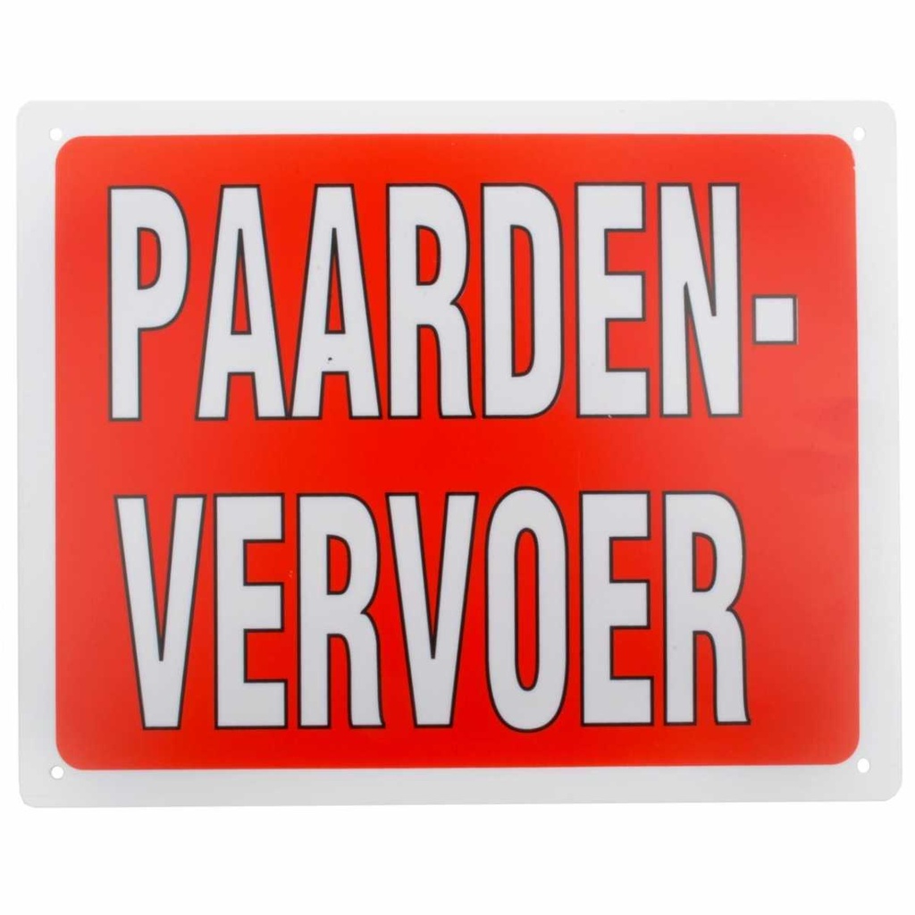 Trailer sign, horse transport