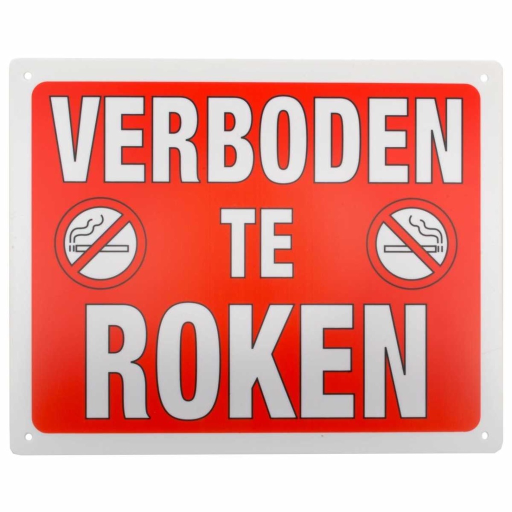 Sign: No smoking (Dutch)