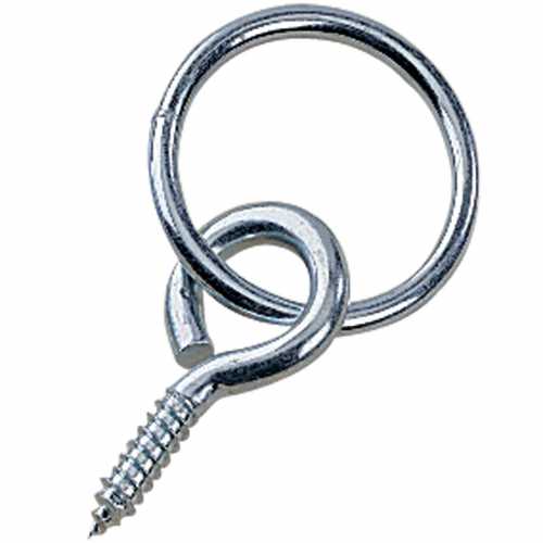 Wall ring with gimlet