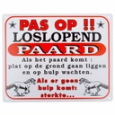 Sign: Horse walking free (Dutch)