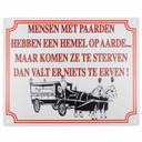 Sign: People and horse (Dutch)